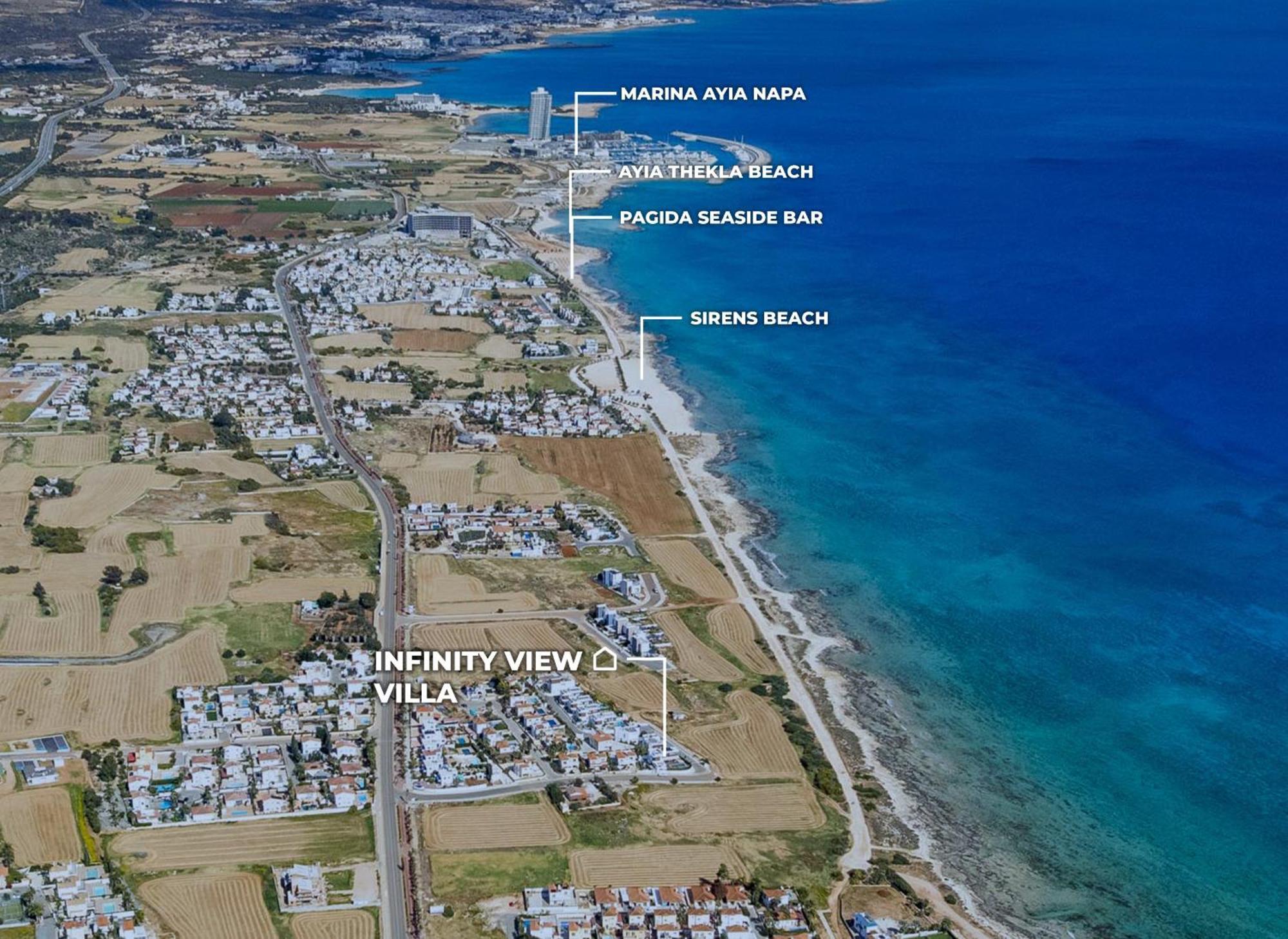 Infinity View Villa Айя Напа Екстериор снимка
